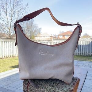 BURBERRY CANVAS SHOULDER BAG